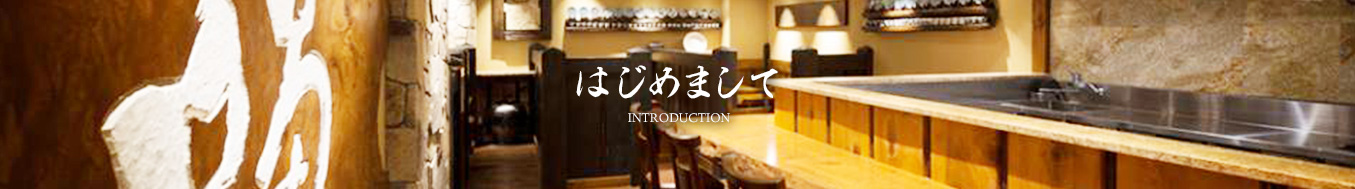 はじめまして INTRODUCTION